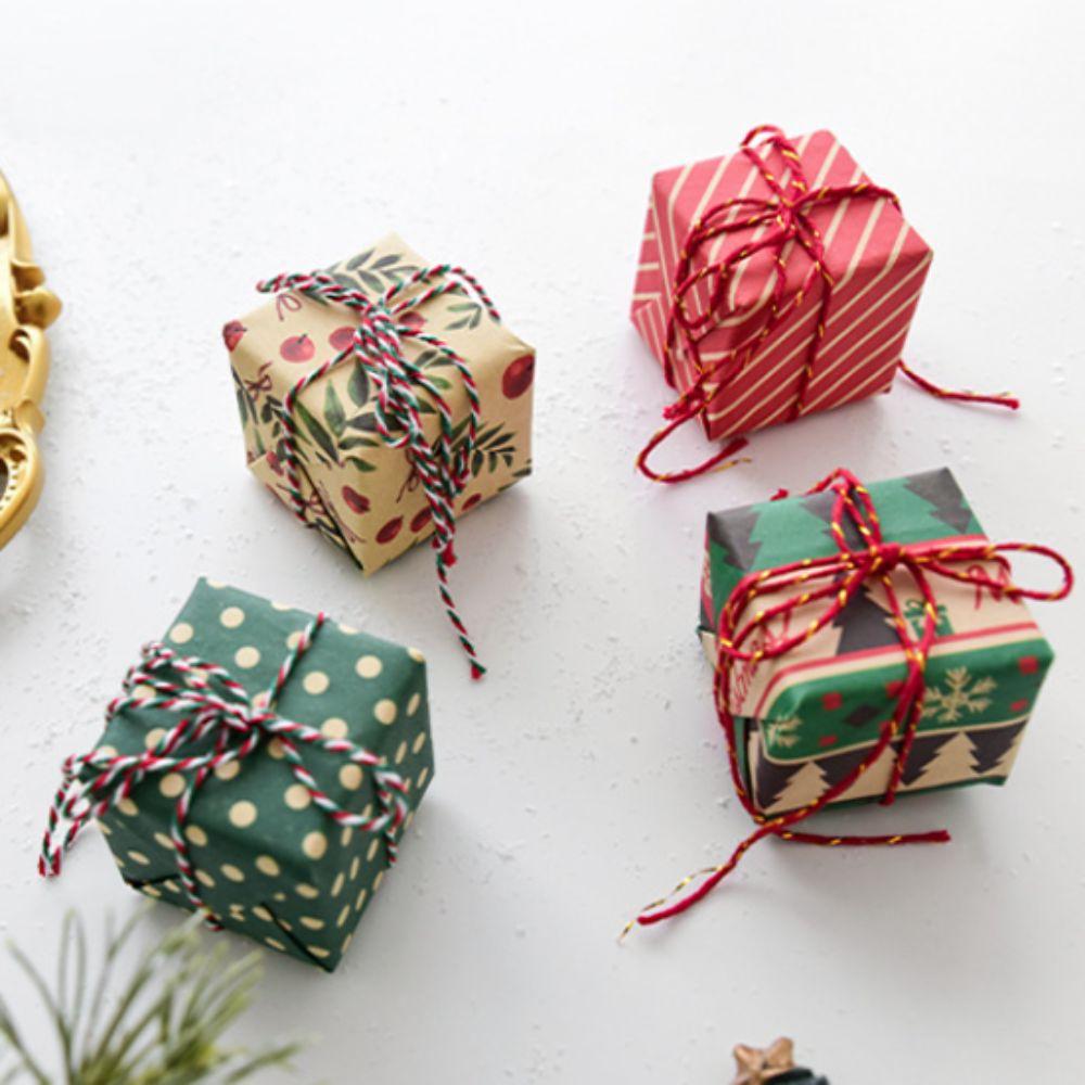 Mini Christmas Tree Gift Bag Pendant with Rope Christmas Decorations  Navidad