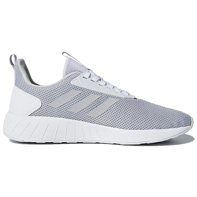adidas Neo Questar Abrasion Resistant Low Top Running Shoes Men's Gray White DB1564