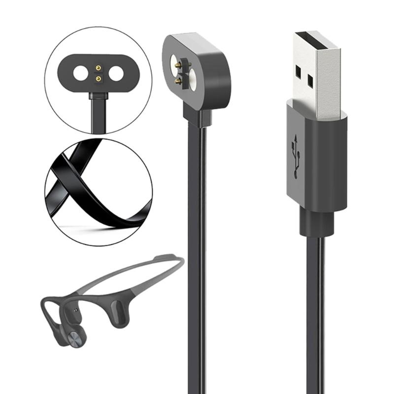 Compatible For Mojawa MOJO2 Earphone Magnetic Charger Cord Power Adapter USB Fast Charging Cable Bracket Station Durable