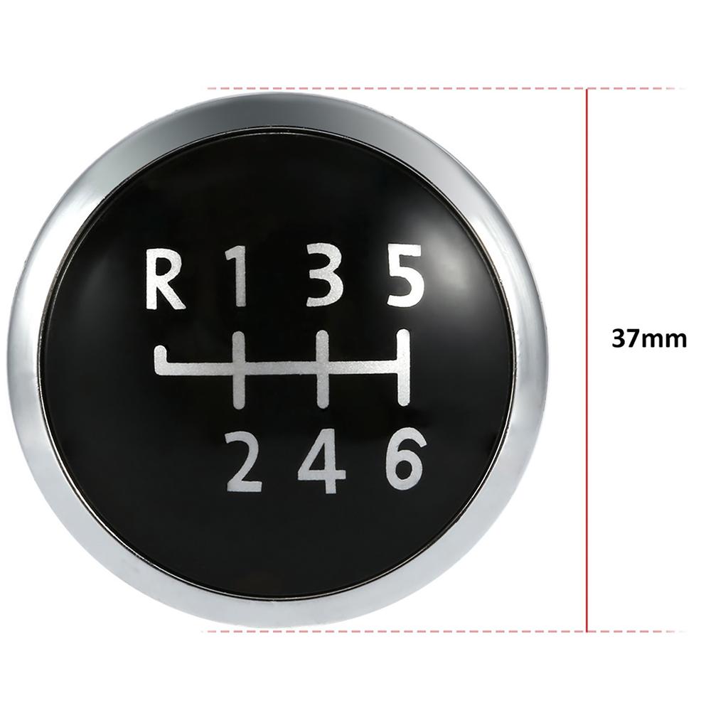6 Speed Gear Knob Badge Emblem Cap Knob Cover Replacement for VW T5 Transporter 2003 2010