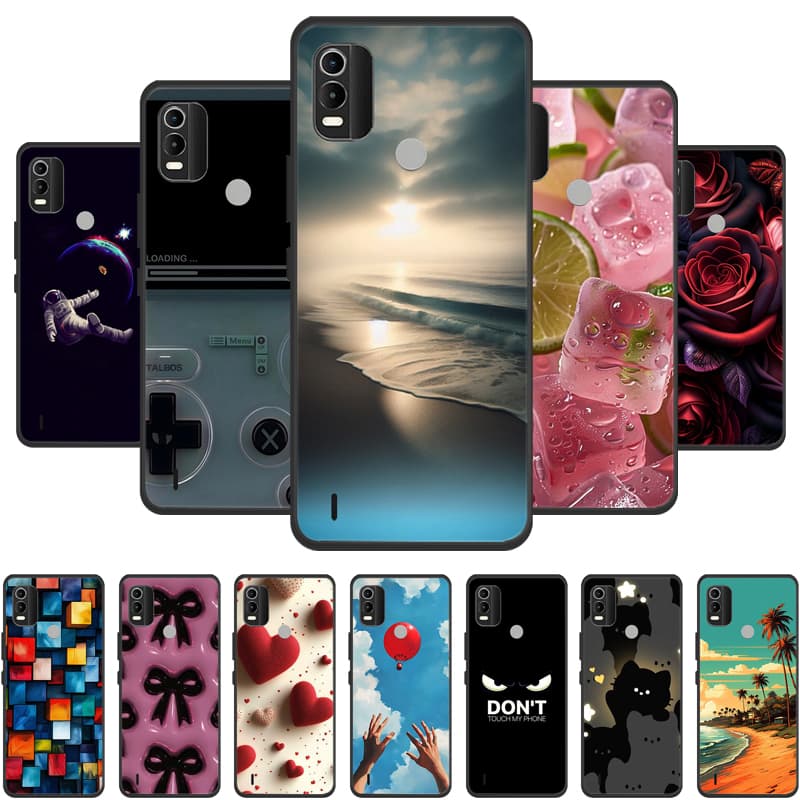 For Nokia C21 Plus Case Phone Cover Coque Black Silicone Soft Back Cover Case For Nokia G21 / G11 / C21 Plus Case C21Plus Funda
