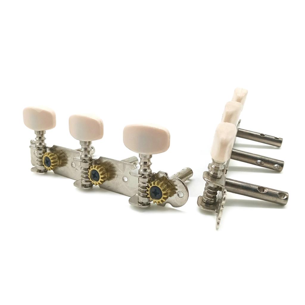 Classical Guitar Tuning Pegs Chrome Plated Machine Heads Tuning Keys Tuners Single Hole for Classical Guitar 1L 1R