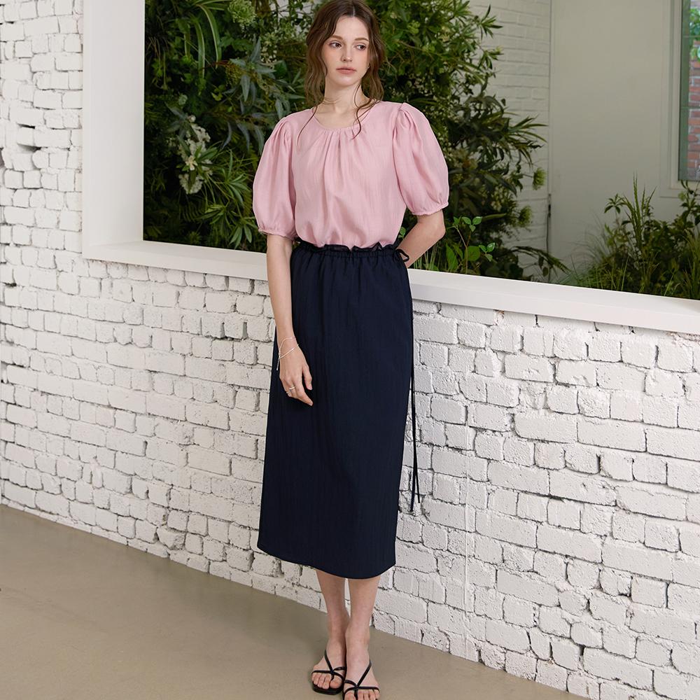 Kelly Donahue Light Anorak Banded Skirt Navy