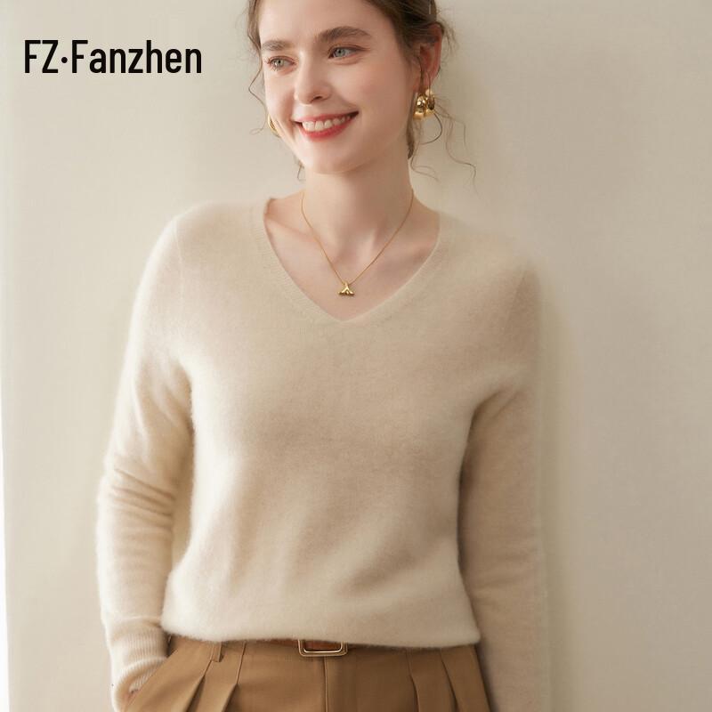 Women's V-Neck Cashmere Blend Sweater