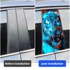 Ferocious Tiger Car Stickers Auto B Pillar Waterproof Sunscreen Decor Cover Scratches Car Doors Pillar Vinyl Decals Accessories