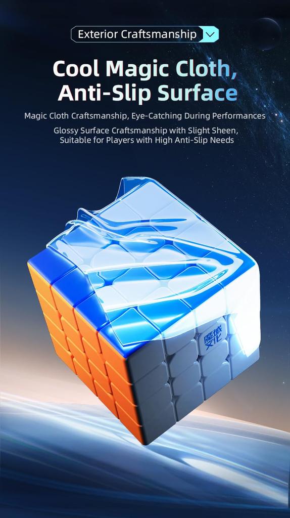 Bucubke MoYu AoSu V7 Double Track UV Magnetic 4x4 Magic Cube, AoSu V7 UV 112 Pieces Magnetic Puzzle 4x4x4 Double Track UV Magnetic Stickerless Speed