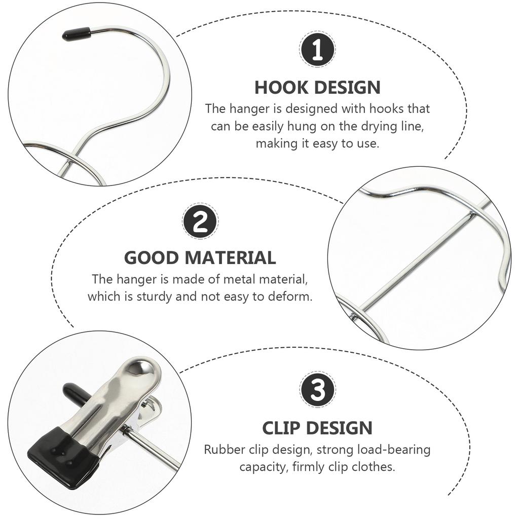 Multi Layers Metal Pants Skirt Hanger Clothes Organizer Space Saving Clips Home Hotel Storage Skirt Hangers with Clips