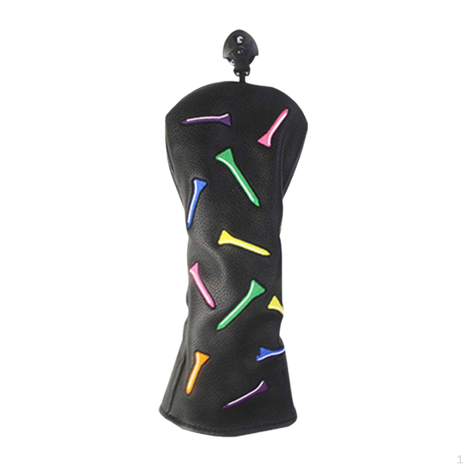 

Чехол для головы клюшки для гольфа, деревянный чехол для головы, модные принадлежности, креативный защитный чехол 3 5 Black