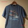 Vintage S Dolphin Animal Nature Wildlife Blue Large T Shirt Vintage Washed Versatile Graphic Breathable Comfortable
