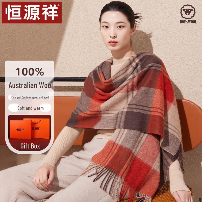 Hengyuanxiang Women's Pure Wool Scarf & Shawl