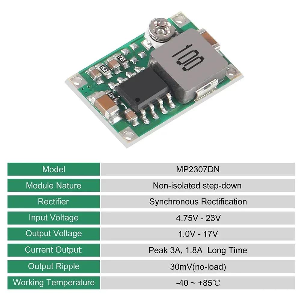 20pcs DC DC Adjustable Voltage Converter Modules Non Isolated Design Input Range 4 75V 23V To Output Range 1V 17V