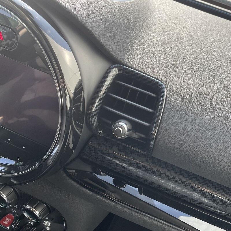 For BMW Mini Clubman F54 2016- Carbon Fiber Style Car Air Outlet Cover Trim