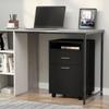 Filing Cabinet, Mobile File Cabinet with 2 Drawers, Office Home Organiser On Wheels for A4, Letter-Size File Folders, Mobile Printer with Open Shelf