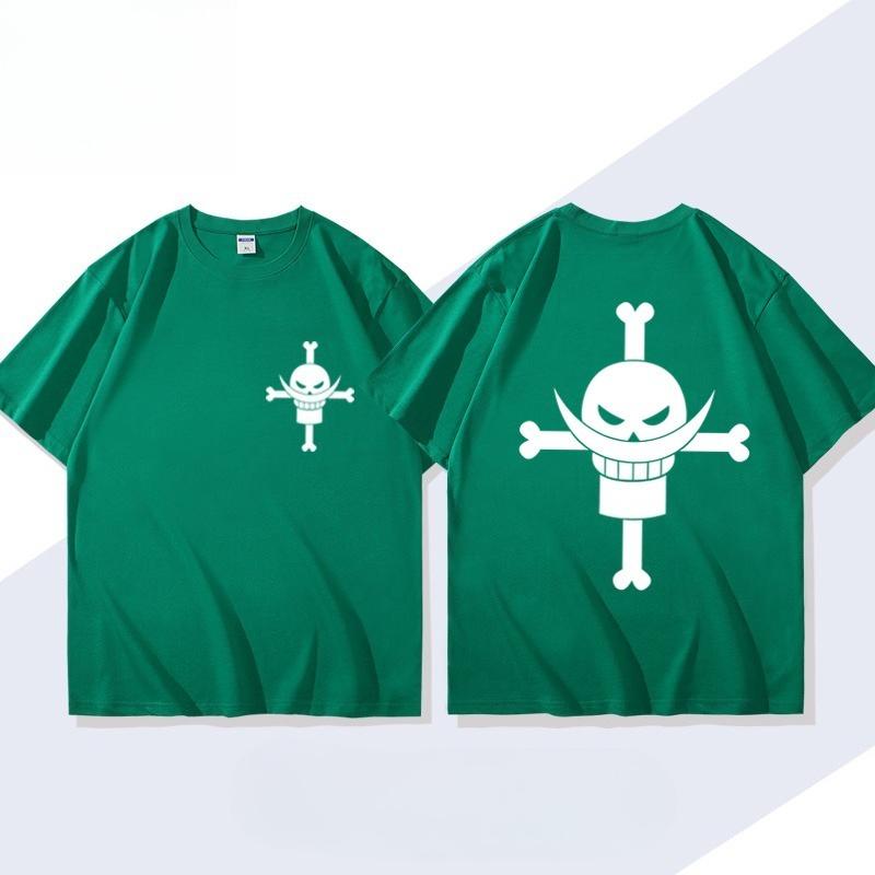 Whitebeard One Piece TShirt Men Summer Edward Newgate Jolly Roger Graphic Short Sleeve Streetwear Loose Fit Anime Fan Tee