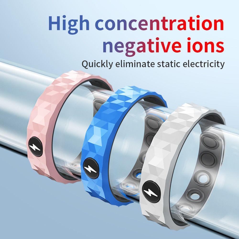 Waterproof Sport Wrist Strap Wireless Negative Ions Wristband Anti-Static Bracelet  Men Women