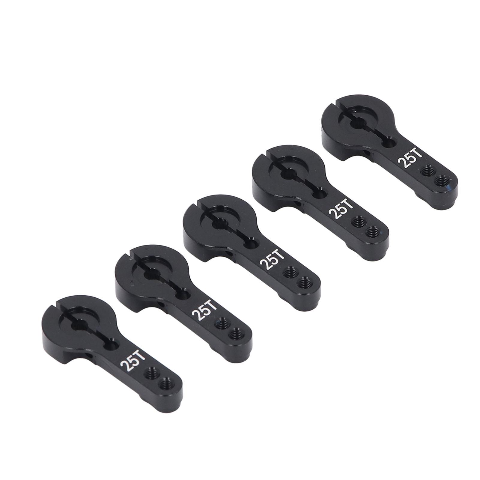 

5 шт. Алюмінієві сервокачалки 25T Різьба M3 Металевий рульовий важіль 35 мм завдовжки для RC автомобіля, вантажівки, літака, червоний