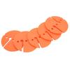 5Pcs Diving Line Marker Cave Dive Marker Scuba Safety Rope Line Marker PVC Round Shape for UnderwaterOrange