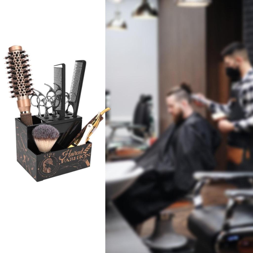 Salon Hairdressing Scissors Rack Barber Holder Box Accessories Shear