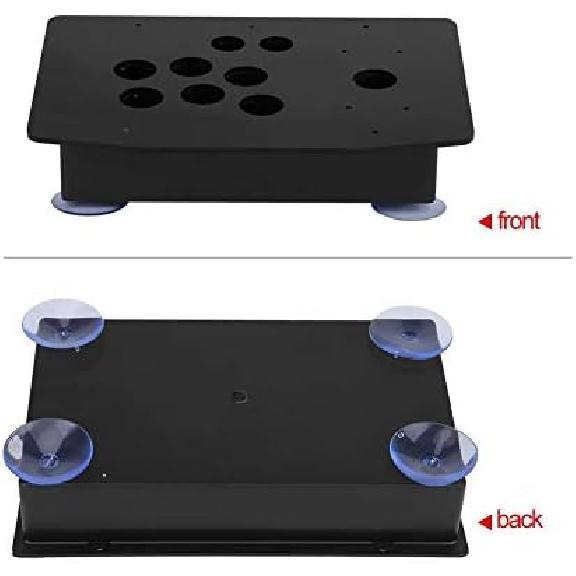 FTVOGUE DIY Arcade Panel Black Case DIY Set Kits Acrylic Panel and Inclined Cases Replacement for Arcade Game