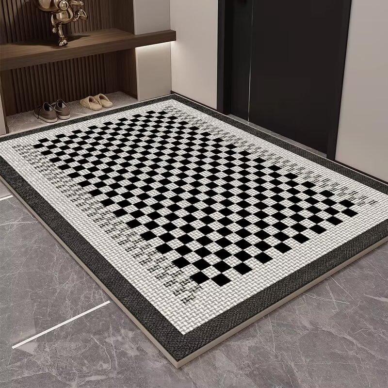 Simple Entry Door Ring Fleece Floor Mat, Non-Slip, Advanced Sense, Dirt-Resistant And Easy To Take Care Of, Can Be Cut, Entrance Foot Pad, Door Carpet