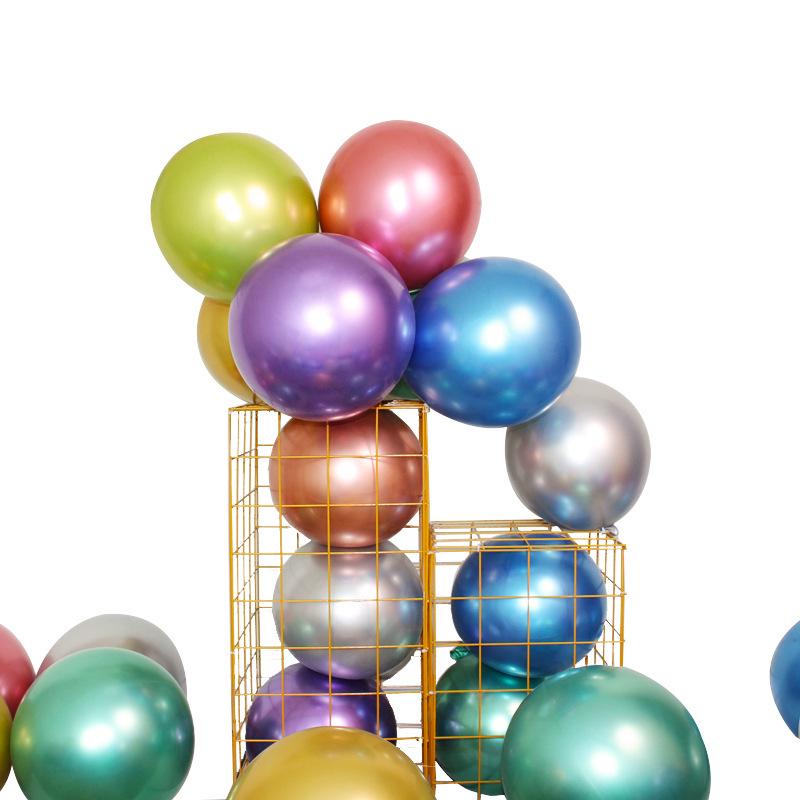 Pearlescent Metal Balloons - 5", 10", 12" for Wedding, Party, Mall Decorations & Anniversaries