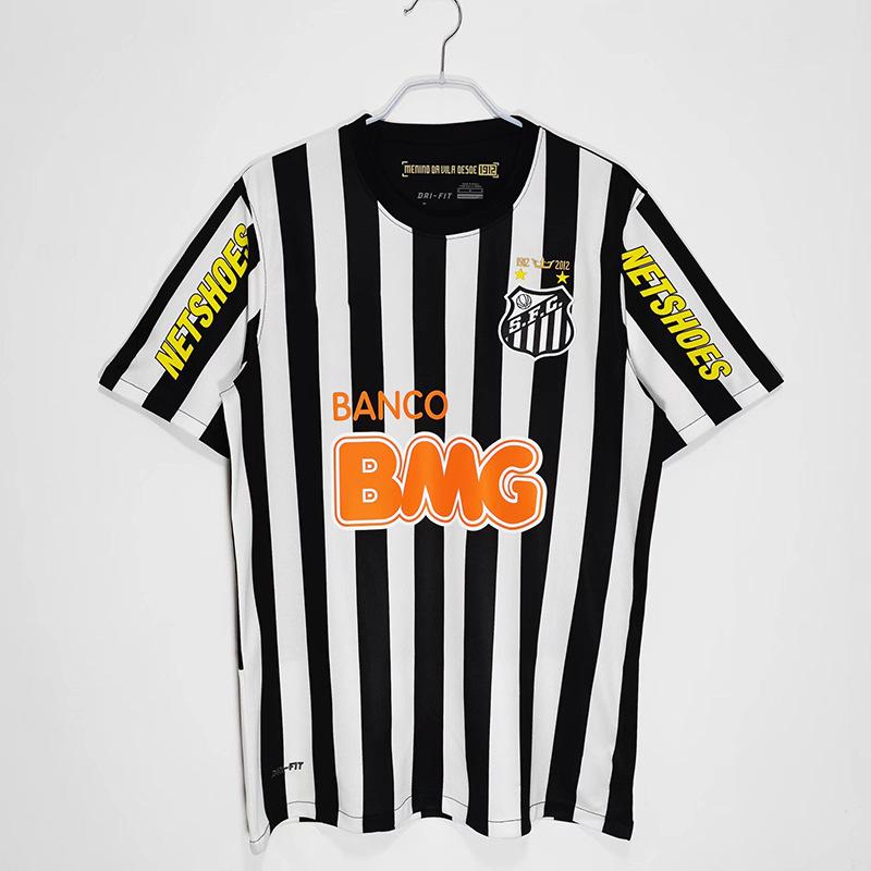2012/13 Season Neymar No. 11 Basilica Santos Home Jersey 1999-01 Retro Short-sleeved Football Jersey
