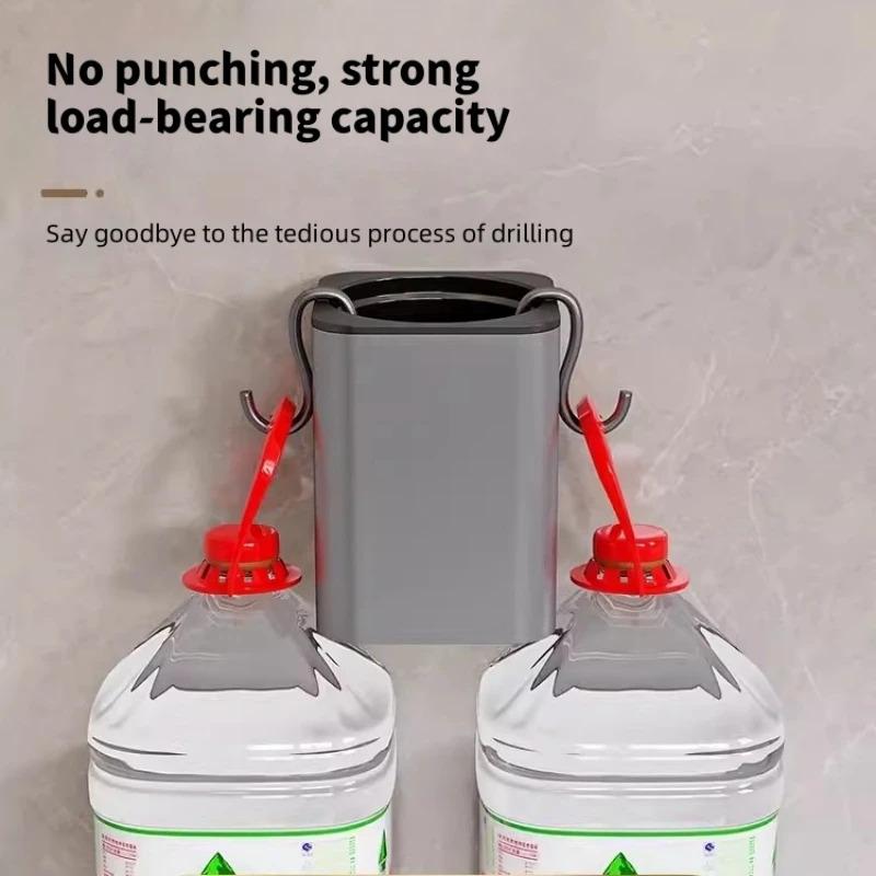 Luxury Toilet Brush Metal Shell Wall-Mounted Toilet Brush Holder No Dead Angle Home Cleaning Tools Bathroom Accessories