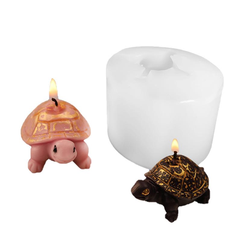 

Mini Turtle Silicone Candle Mold DIY Cute Turtle Scented Candle Plaster Soap Resin Making Tool Handmade Chocolate Baking mould