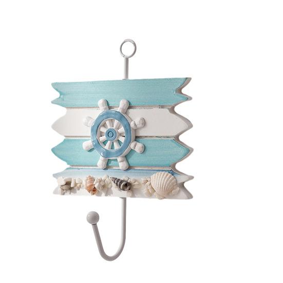 

Coat Hook with Hanging Holes No Drilling Needed Hooks Marine Style Iron Wall Hook for Entryway Bathroom Kitchen Keys Towels B
