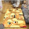 Applejack My Little Pony Home Sofa Decoration for Living Room & Bedroom, Non‑Slip Play Flannel Floor Mat for Game Room
