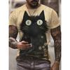 Funny Animal 3D Printing Short Sleeve Summer Outdoor Fashion Wear Tops Large Size Loose Men's T-Shirts