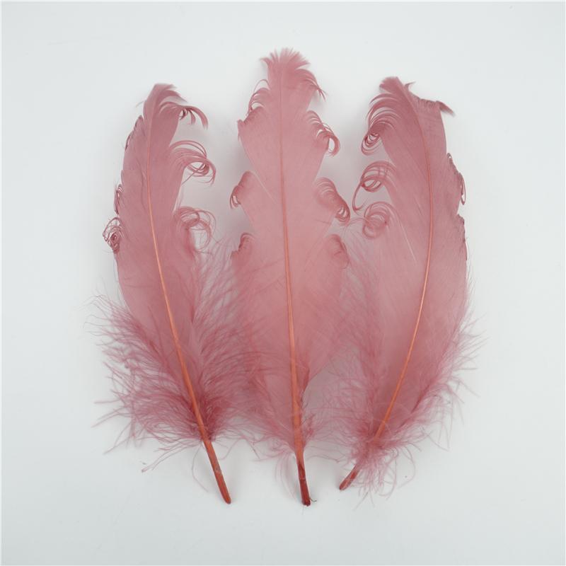 20Pcs Colored Spiral Goose Feathers for Crafts 12-18cm Dream Catcher Feather Artificial Decoration DIY Wedding Party Accessories