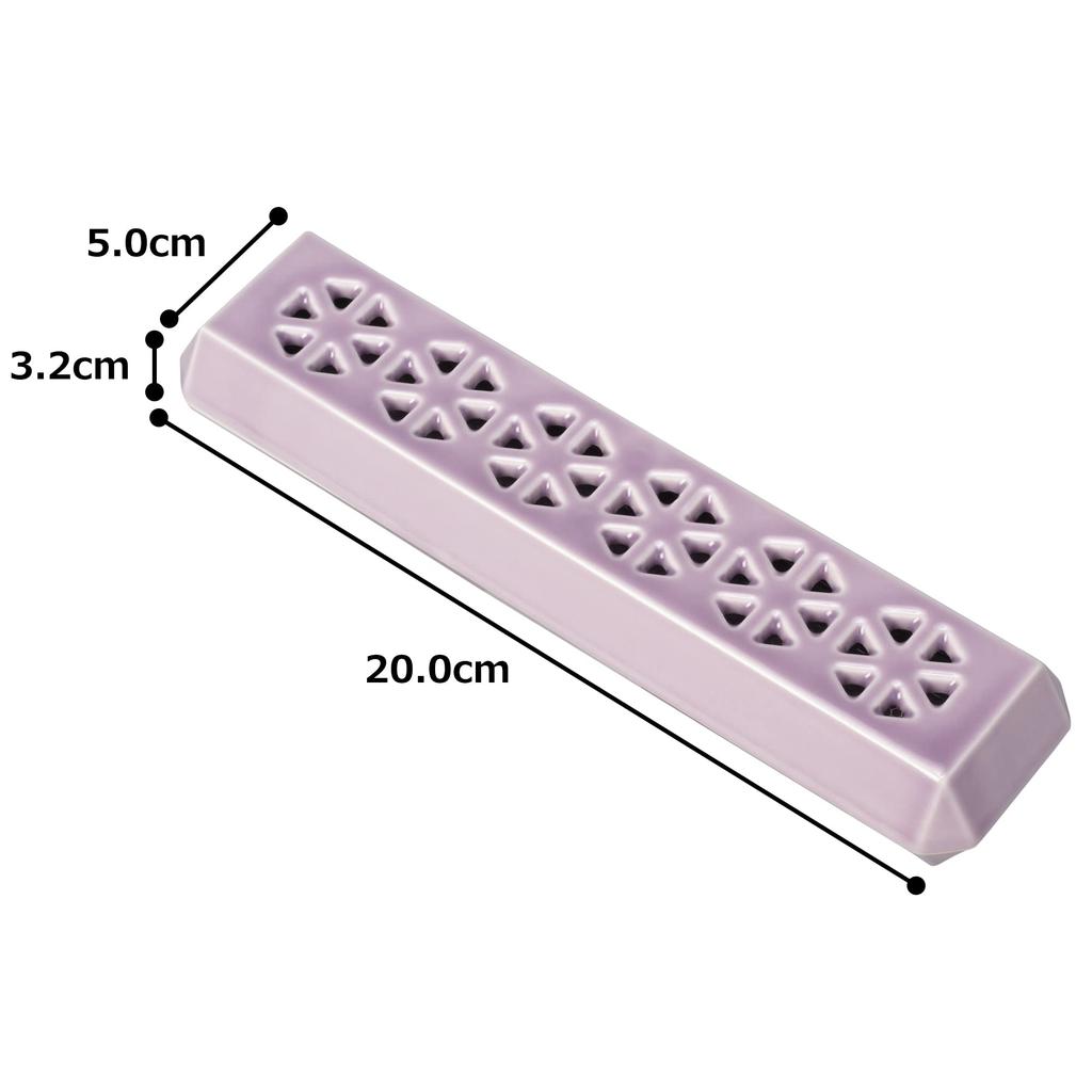 Sunmany Incense Holder for Lying Authentic Arita Easy To Care Made In Blends In with Your Incense Buddhist Altar Modern Buddhist Buddhist Clear Pale