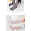 Spring Parent-child Small and Medium Grid Fishing Net Socks, Sexy Big Bow Women's Net Socks, New Medium and Long Socks.
