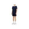 adidas Originals Striped Logo Raglan Short Sleeve T-Shirt Unisex Tops Blue KB5461