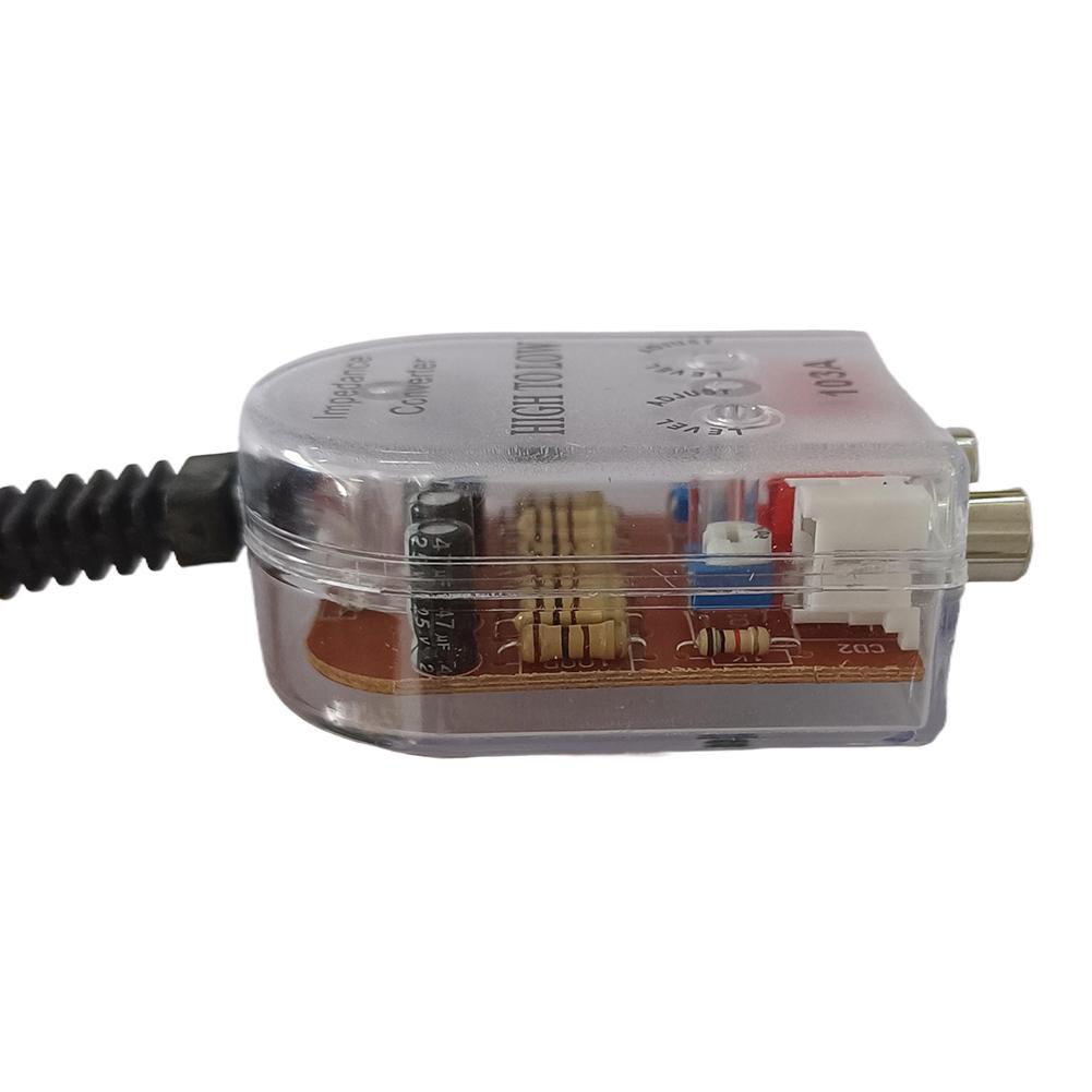 1-5 szt. Car Audio Konwerter Impedancji Audio Wysoki do Niskiego RCA Linia Subwoofer Gadżety Samochodowy Głośnik Niskie Wyjście Filtra Audio Akcesorium
