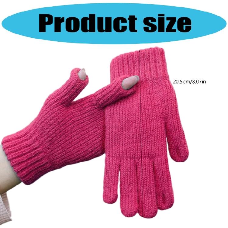 Cold Weather Stretchable Gloves Fleece Liner Gloves Screen Touch Windproof Hand Protections Handwear For Daily Wear