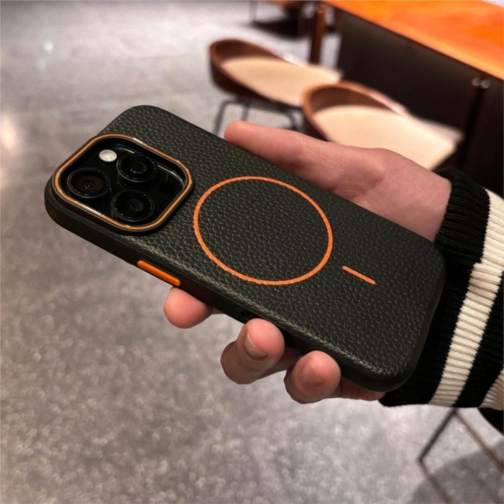Leather Frosted Texture For Case For For Iphone 17 Air 17E 16 16E 1 14 Plus 13 12 11 Pro Max Magnetic TPU Cover