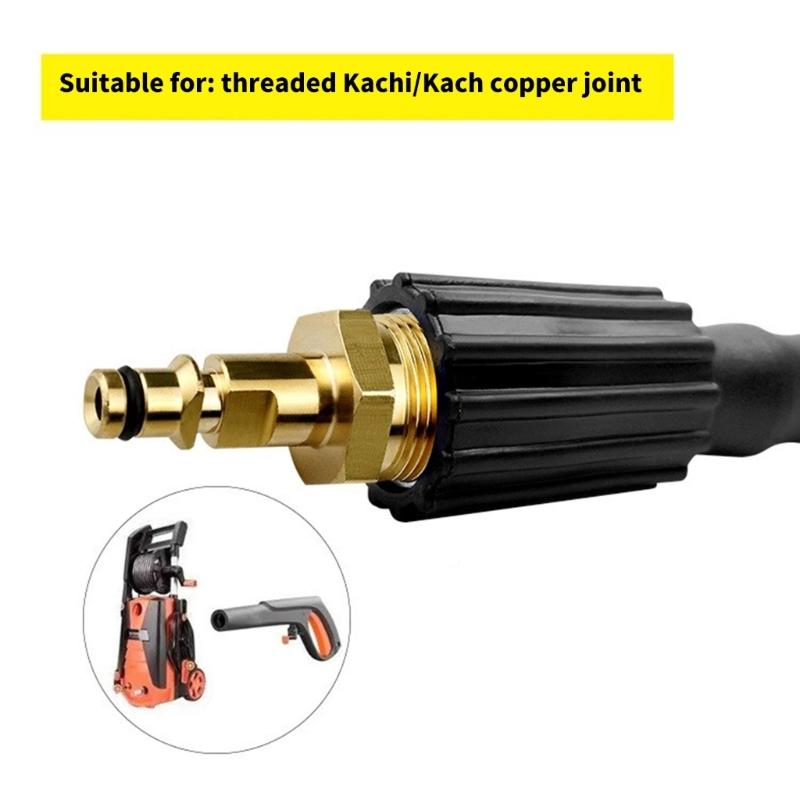 Highly Pressure Washer Hose Connectors Quickly Connect Fittings Adapter Durability Brass for Power Pressure Washer