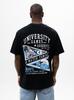 Smurfs University Games Men's Black Oversized Short Sleeve T-Shirt L