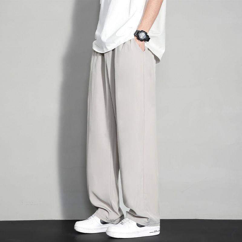 Summer Men's Quick-Drying Ice Silk Loose Sports Casual Long Pants (2026)