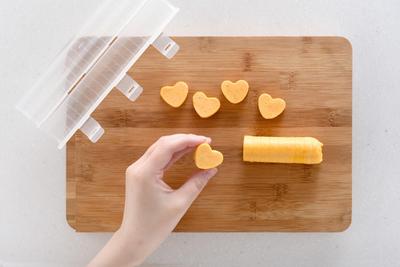Made In Omelet Pan Easily Create Decorated Perfect for Homemade Character and Finger Japan, Heart-Shaped (1 Piece) - Eye-catching Bento! Bento, Bento,