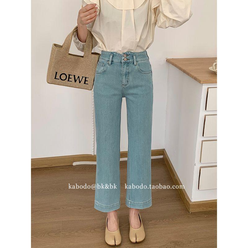 

Weilakabou Spring New Arrival European Goods High Waist Denim Blue XL