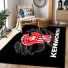 Kenworth Themed Antislip Carpet Durable Polyester Home Decoration Floor Mat Large Size Logo Design Suitable For Bedroom Living Room Restaurant Doorway
