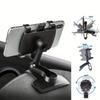 Universal Dashboard Car Phone Holder 360 Degree Rotation Strong Suction Cup Mount with Clip Stand for Smartphone GPS Navigation