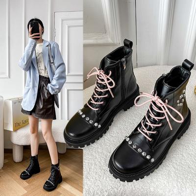 New Fashion Women's Boots British Style Martin Boots Ins Trend Ladies Short Boots Motorcycle Boots