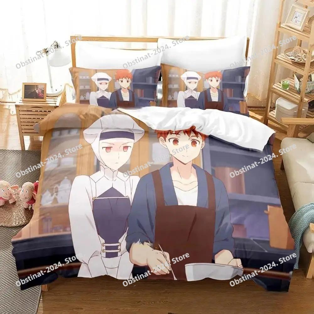 New Anime Today's Menu For The Emiya Family Bedding Set,Duvet Cover Bed Set Quilt Cover,King Queen Twin Size Boys Girls Adults