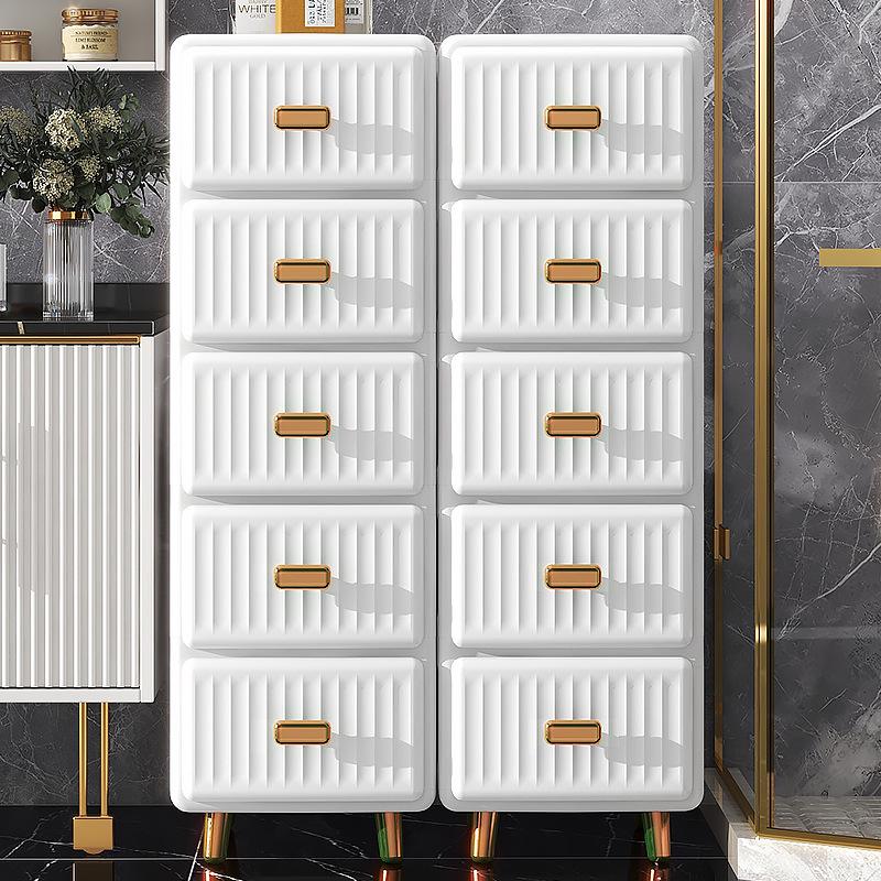 European-Style Plastic Storage Cabinet for Toys and Baby Clothes