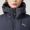 Puma Solid Color Warm Windproof Hooded Down Jacket Women Outerwear Black 629740-69
