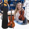 Violin 4/4 Full Size Kit With Case Bow Extra Strings Rosin Tuner Full Size Beginner Violin Wood Violin Set For Children & Adult
